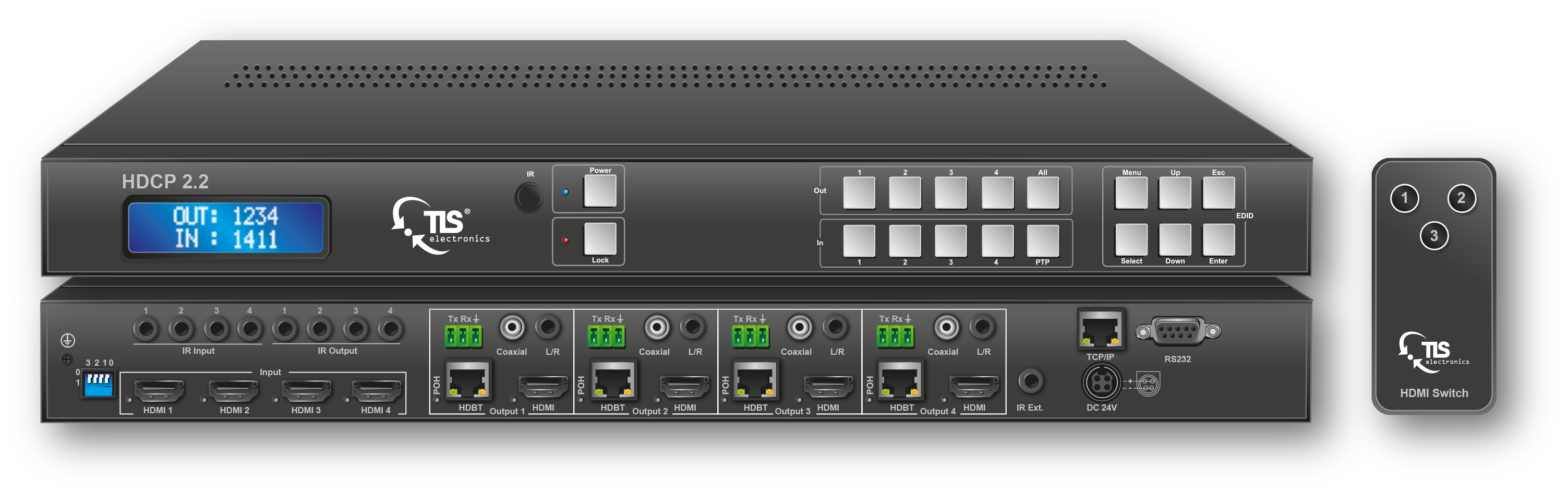 875760 HDBaseT/ HDMI/Audio Matrix 4X4